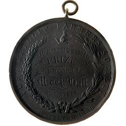 Medal - Port Phillip Farmers Society Silver Prize, 1866