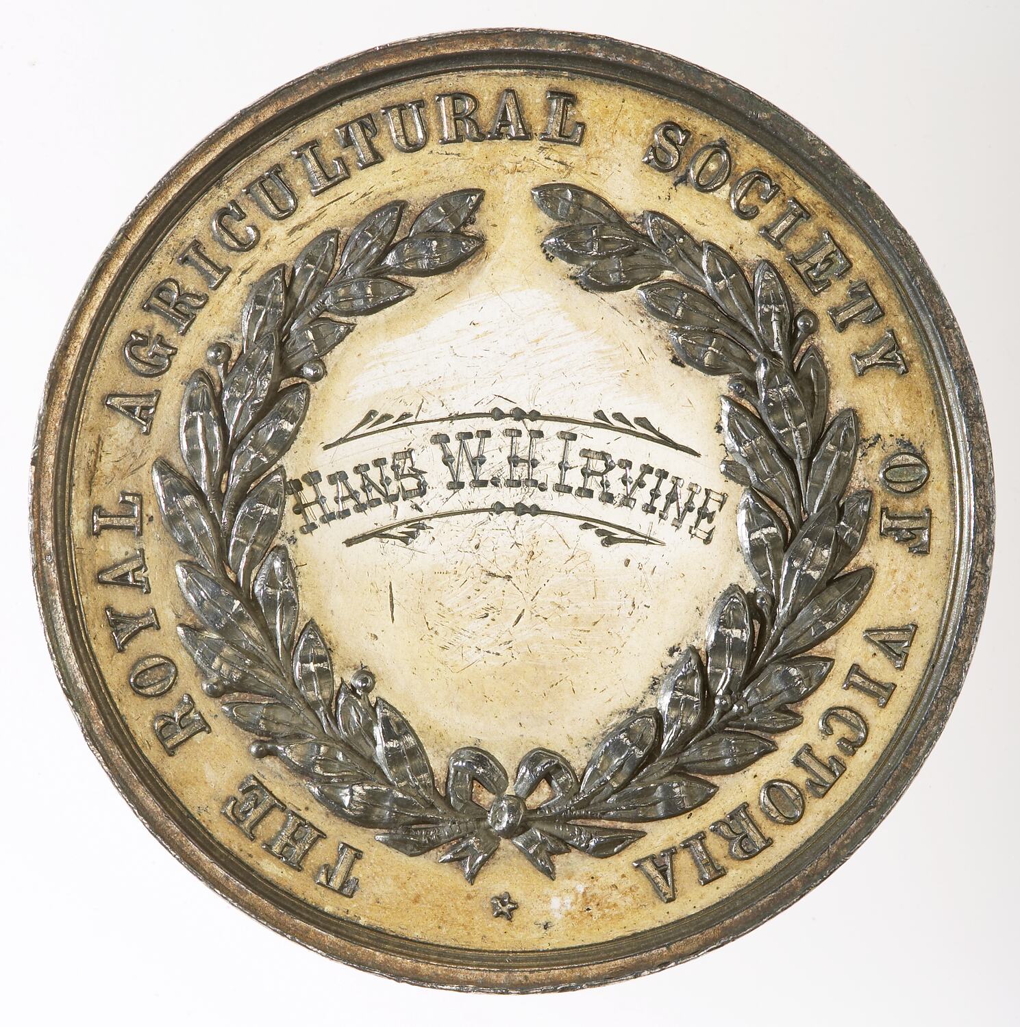 Medal - Royal Agricultural Society of Victoria, Second Prize, Victoria ...