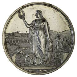 Medal - Royal Agricultural Society of Victoria Silver Prize, 1895 AD