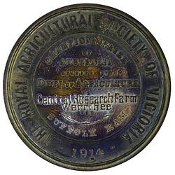 Medal - Royal Agricultural Society of Victoria, Champion Prize of Australia, 1914 AD