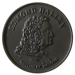 Medal - Edmond Halley, Museum Victoria, Australia, 1986