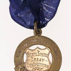 Medal - State School Essay Prize, 1927 AD