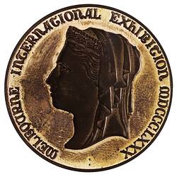 Medal - Melbourne International Exhibition Centenary, 1980 AD