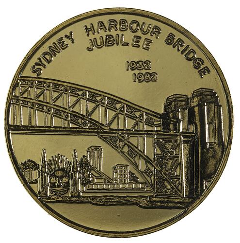 Medal - 50th Anniversary of Sydney Harbour Bridge, 1982 AD