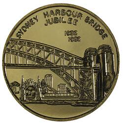 Medal - 50th Anniversary of Sydney Harbour Bridge, M.R. Roberts Ltd, New South Wales, Australia, 1982