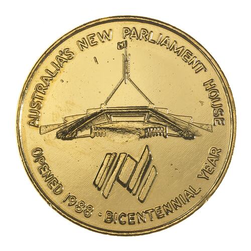 Medal - Australian Bicentenary, Opening of Parliament House, 1988 AD