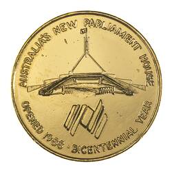 Medal - Australian Bicentenary, Opening of Parliament House, 1988 AD