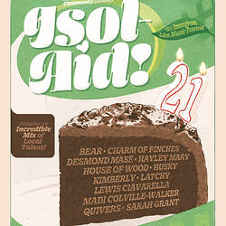 Isol-Aid Online Music Festival, Edition 21, Designed by Sebastian White,  8-9 August 2020