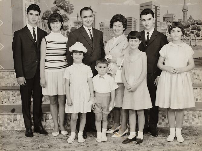 Spiropoulos Family Portrait, East Melbourne, 1967