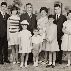 Digital Photograph - Spiropoulos Family Portrait, East Melbourne, 1967