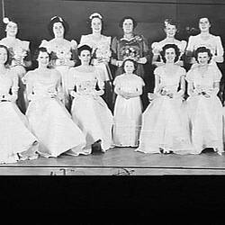 Photograph - H.V. McKay Massey Harris, Debutantes at Staff Ball, Sydney, New South Wales, Sep 1946