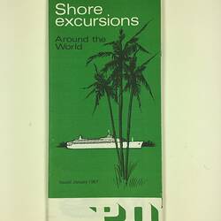 HT 54742, Booklet - Shore Excursions Around the World, P & O, SS Oriana, Jan 1968 (MIGRATION), Document, Registered