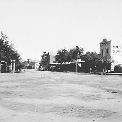 Negative - View of High Street, Charlton, Victoria, Apr 1898