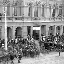 Negative - Acting Governor at Town Hall, Northcote, Victoria, 1895