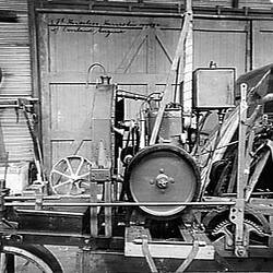 Photograph - H.V. McKay, 8 ft. Horseless Harvester Fitted with Overland Engine, Sunshine, Victoria, 1919