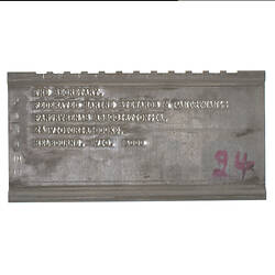 Address Plate - Federated Marine Stewards & Pantrymen's Association, circa 1980-1985