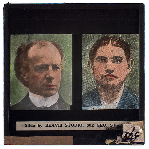 Lantern Slide - Universal Opportunity League, Male Portraits