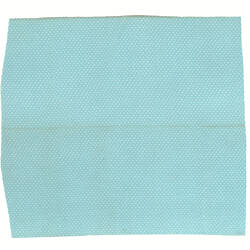 Fabric Remnant - Seersucker Cotton, Blue with White Dots, circa 1980s
