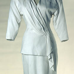Suit - Prue Acton, White Rayon Linen, 1988