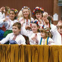 Digital Image - Ukrainian Community Moomba Float, Swanston St, Melbourne, 1988