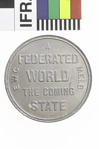 Medal - Coles Book Arcade Federation of the World, Flight,c. 1885 AD