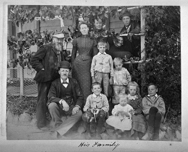 On the "Yarra Track" Christmas 1895. His Family.