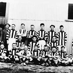 Negative - Nhill Football Team, Victoria, 1919