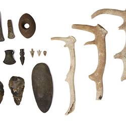 Group of fifteen UK and Ireland archaeological objects