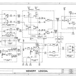 Logical Diagram - CSIRAC Computer, 'Memory Logical', C23862, 3 November 1954