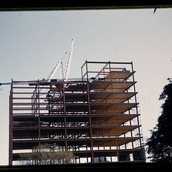Digital Photograph - ICI House Under Construction, Nicholson Street, East Melbourne, 1956