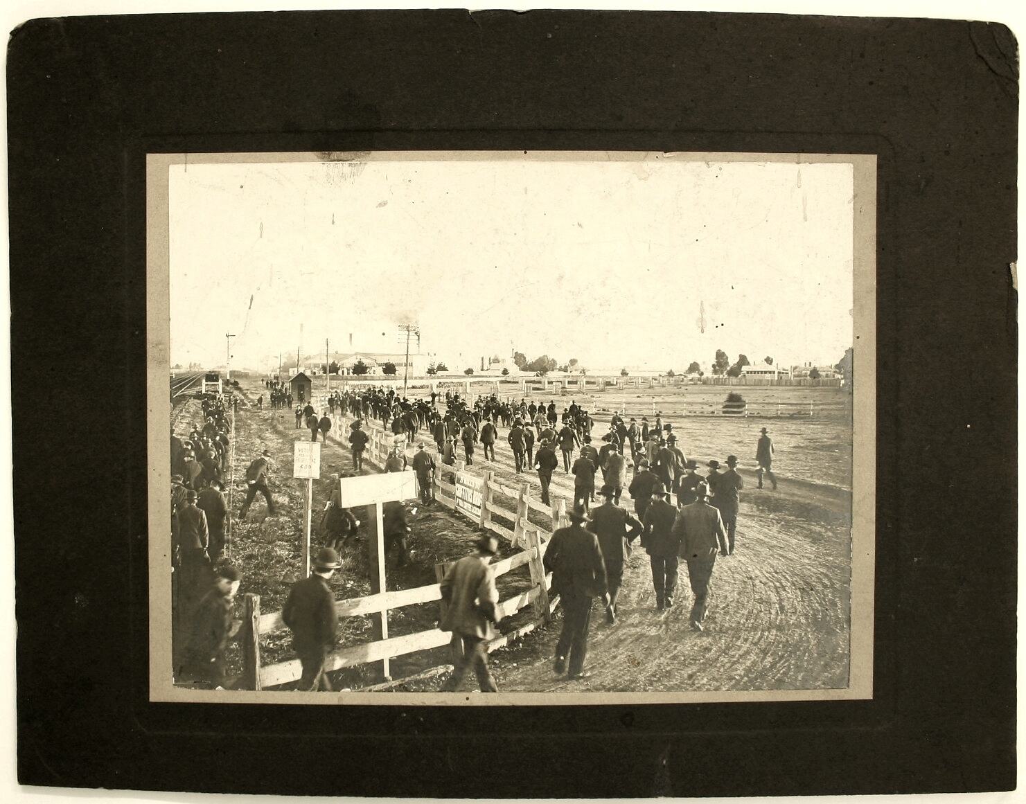 Photograph - H.V McKay, Employees Arriving at Braybrook Junction ...