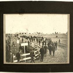 Photograph - H.V McKay, Employees Arriving at Braybrook Junction, Braybrook, Victoria, circa 1907