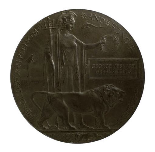 Medal - 1918 Greenshields