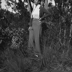 Digital Photograph - Lili Sigalas In Bush Setting, Sydney, New South Wales, circa 1930s