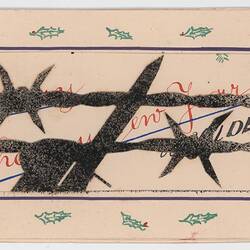 Greeting Card - Karl Muffler to Hilde Muffler, Tatura, 1940s