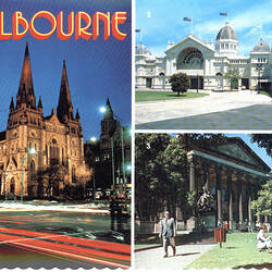 Postcard - Royal Exhibition Building & Views of Melbourne, Nucolorvue Productions, Melbourne, circa 1990