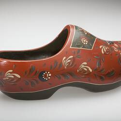 Clog - Yoka Van Den Brink, Hindeloopen, Wooden, Painted