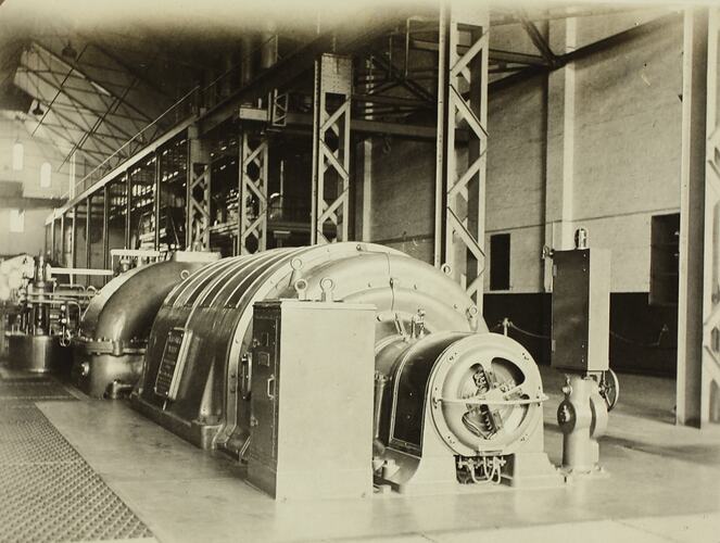 Photograph Melbourne Electric Supply Co, 15,000 kW MetropolitanVickersThompsonTurbo