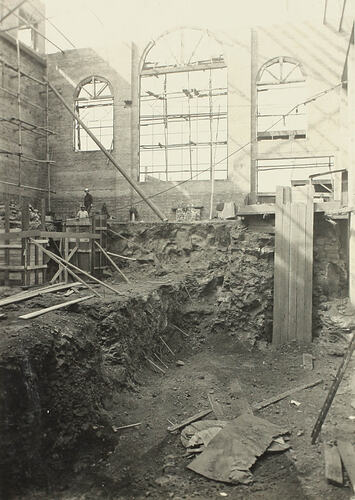 Photograph - Melbourne Electric Supply Co, Engine Room Extensions, Richmond, Victoria, 15th April 1914
