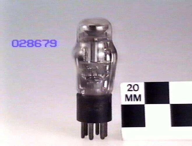 Electronic Valve - Osram, Tuning Indicator, Type 6E5,  1936 to 1950
