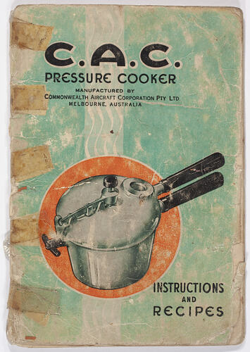 Recipe Book - C.A.C. Pressure Cooker Instructions and Recipes