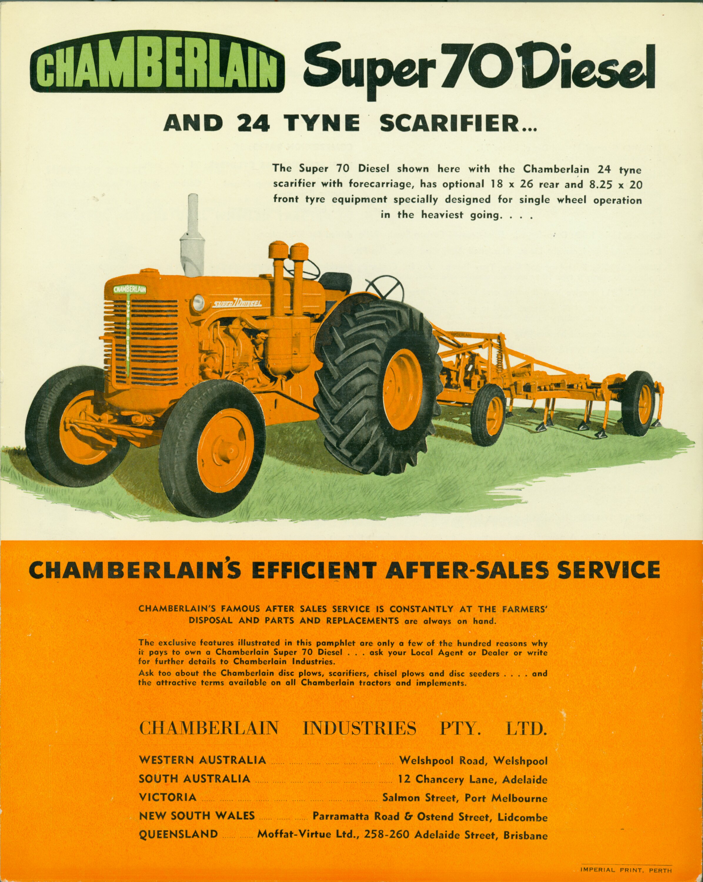 Descriptive Leaflet Chamberlain Industries Pty Ltd Super 70