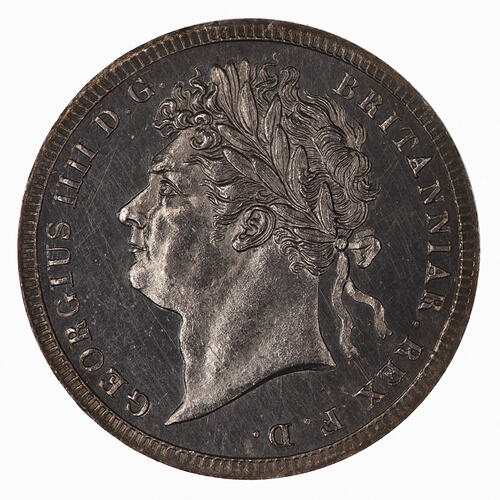 Coin - Threepence, George IV, Great Britain, 1829 (Obverse)