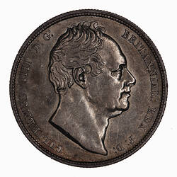 Coin - Halfcrown, William IV,  Great Britain, 1834 (Obverse)