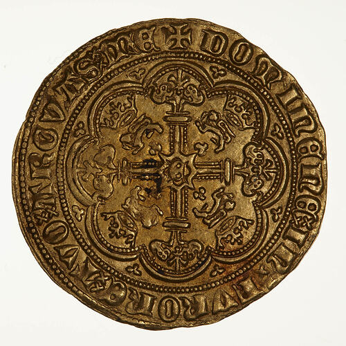 Coin - Half-Noble, Edward III, England, 1363-1369 (Reverse)
