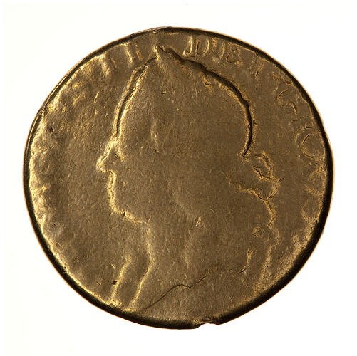 Coin - Guinea, George II, Great Britain, 1760 (Obverse)