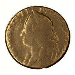 Coin - Guinea, George II, Great Britain, 1760 (Obverse)