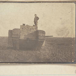 Photograph - Tank, Private John Lord, France, World War I, 1916-1917