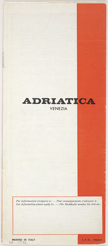 Booklet - Adriatica - M/s Illiria