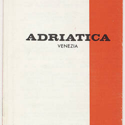 Book - MS Illiria, Adriatica Venezia, 1964